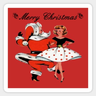 Santa Dancer Sticker